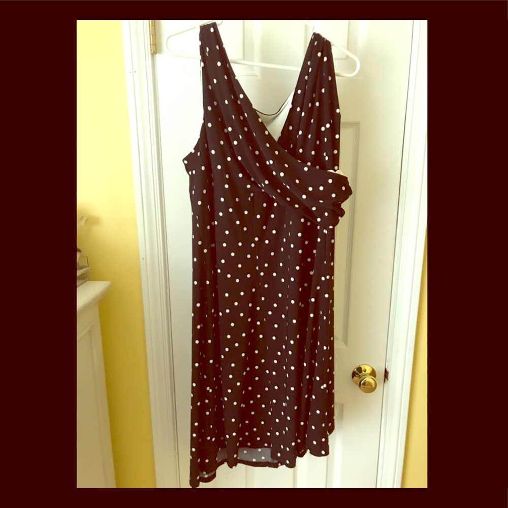 NWT Black & white polka dot dress